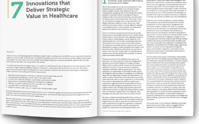 7 Innovations that Deliver Strategic Value in Healthcare